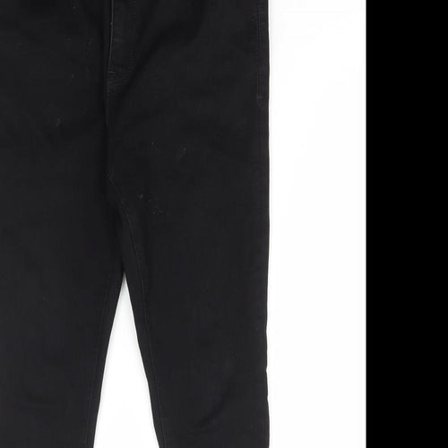 River Island Womens Black Cotton Skinny Jeans Size 32 in L30 in Regular Zip