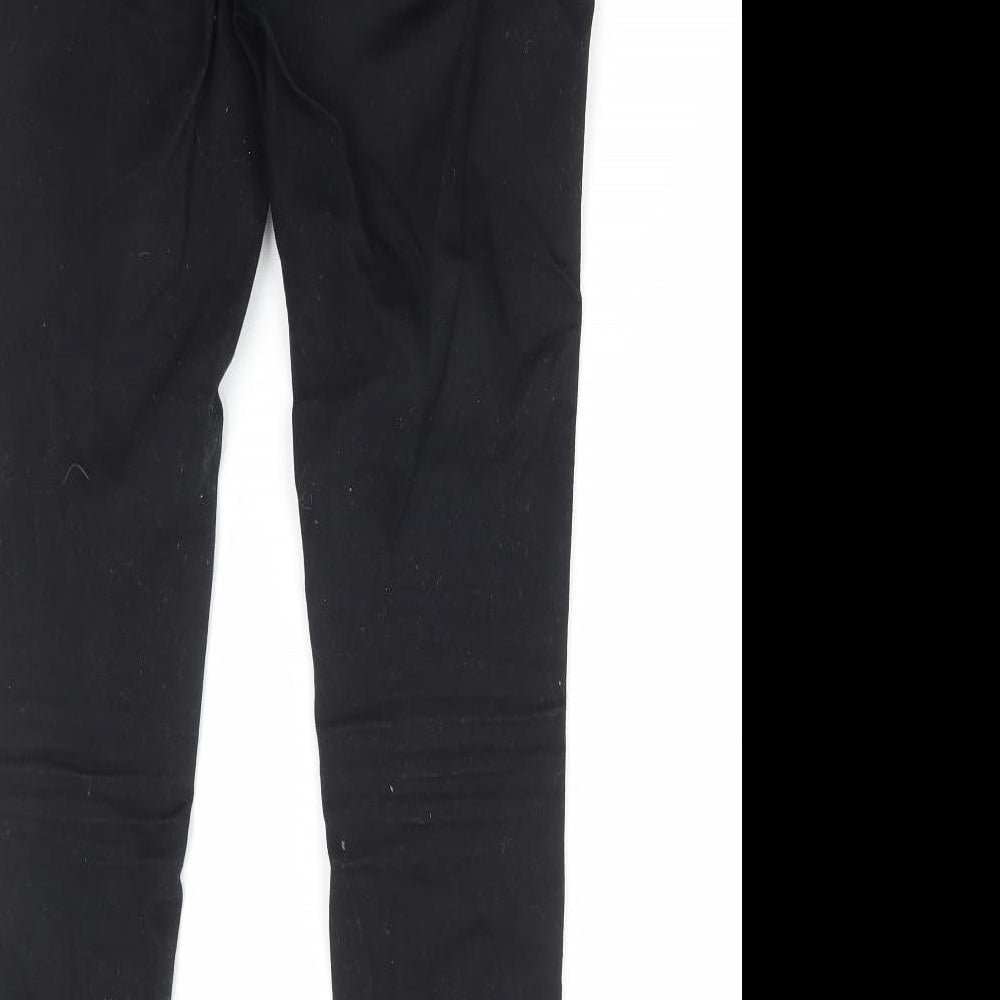 New Look Womens Black Cotton Jegging Jeans Size 10 L27 in Regular