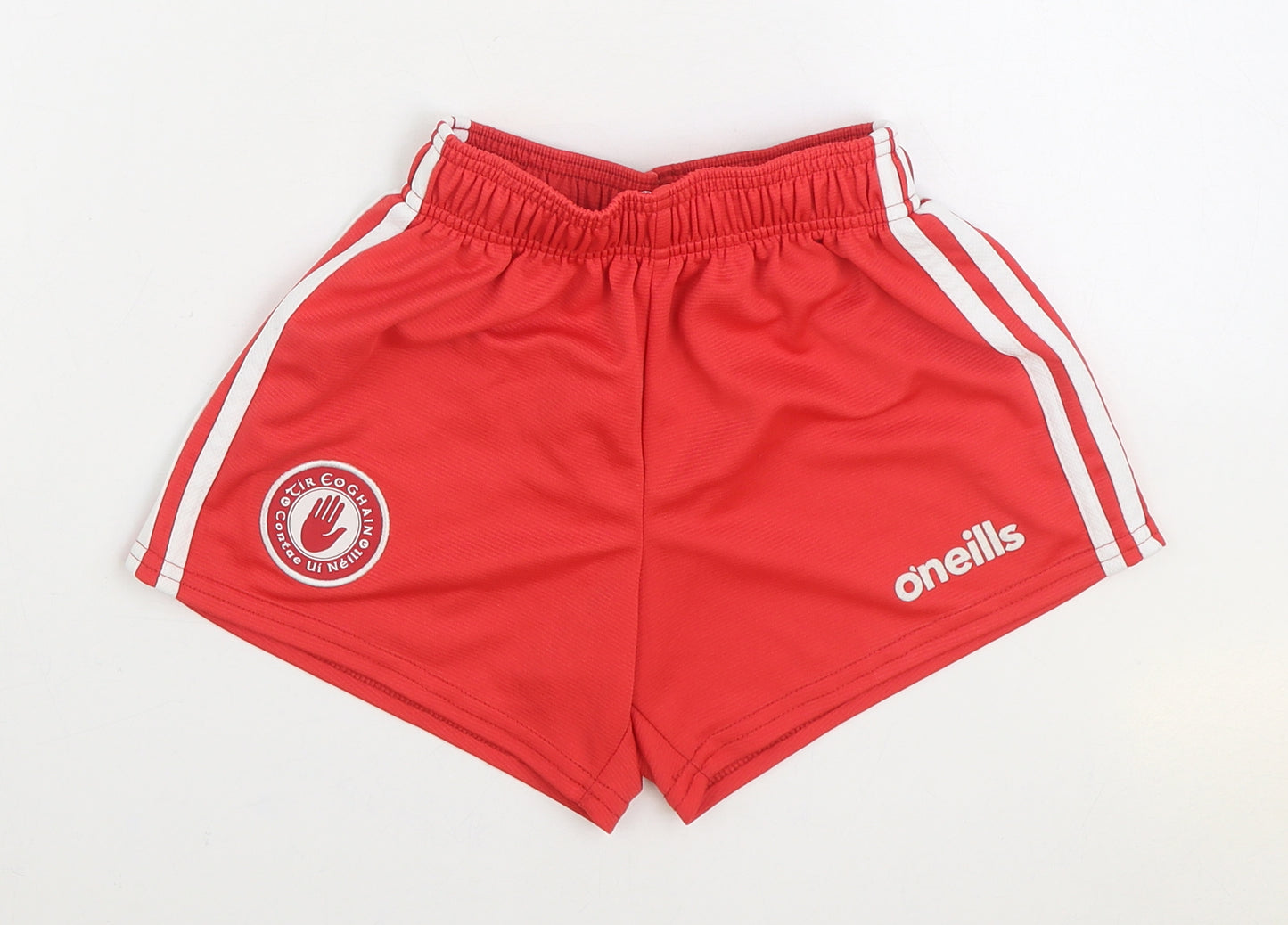 O'Neills Boys Red Polyester Sweat Shorts Size 9-10 Years Regular Drawstring - Tir Eoghain