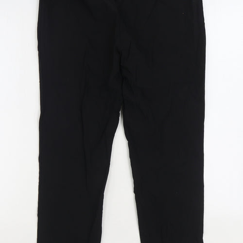 Roman Womens Black Viscose Trousers Size 16 L26 in Regular