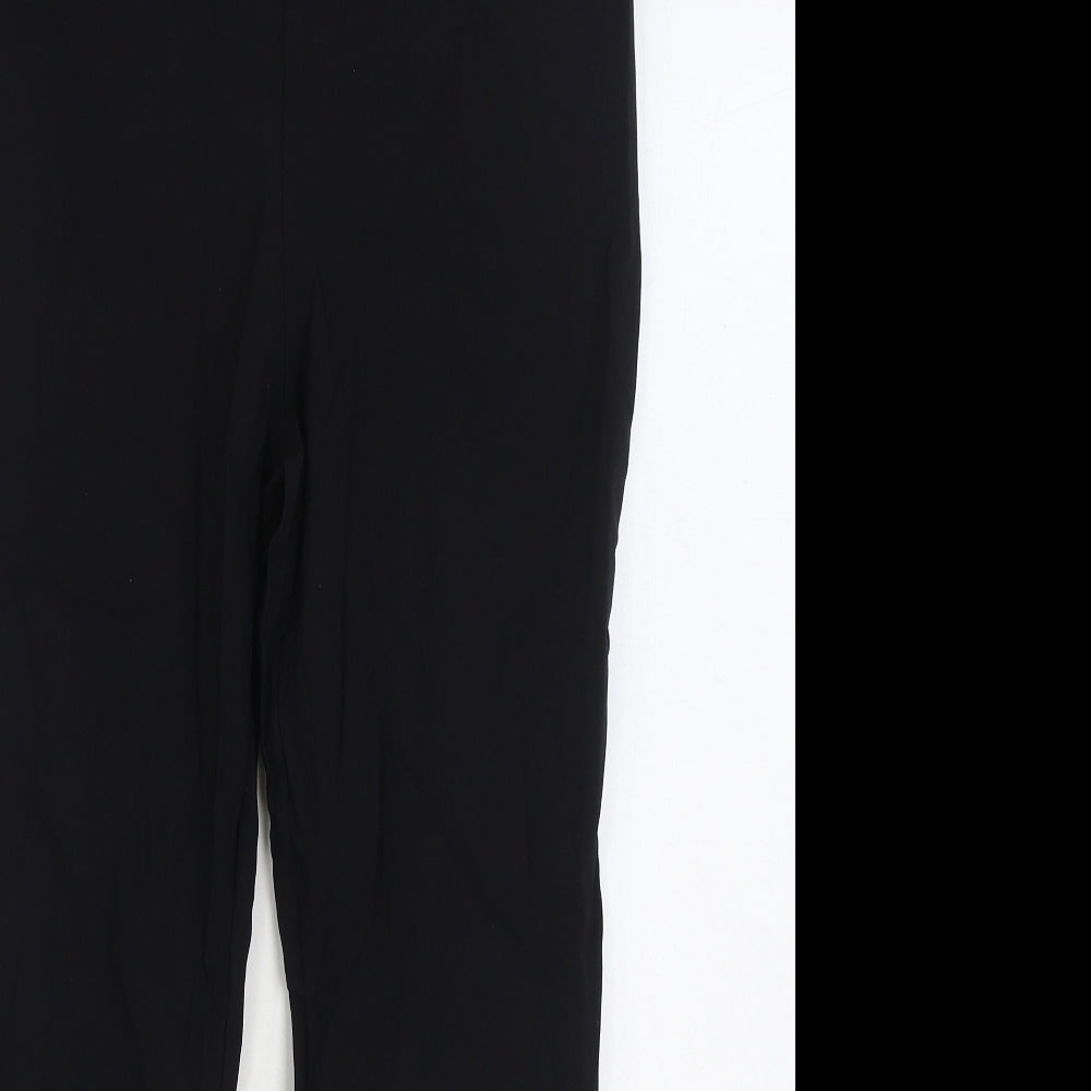 Roman Womens Black Viscose Trousers Size 16 L26 in Regular