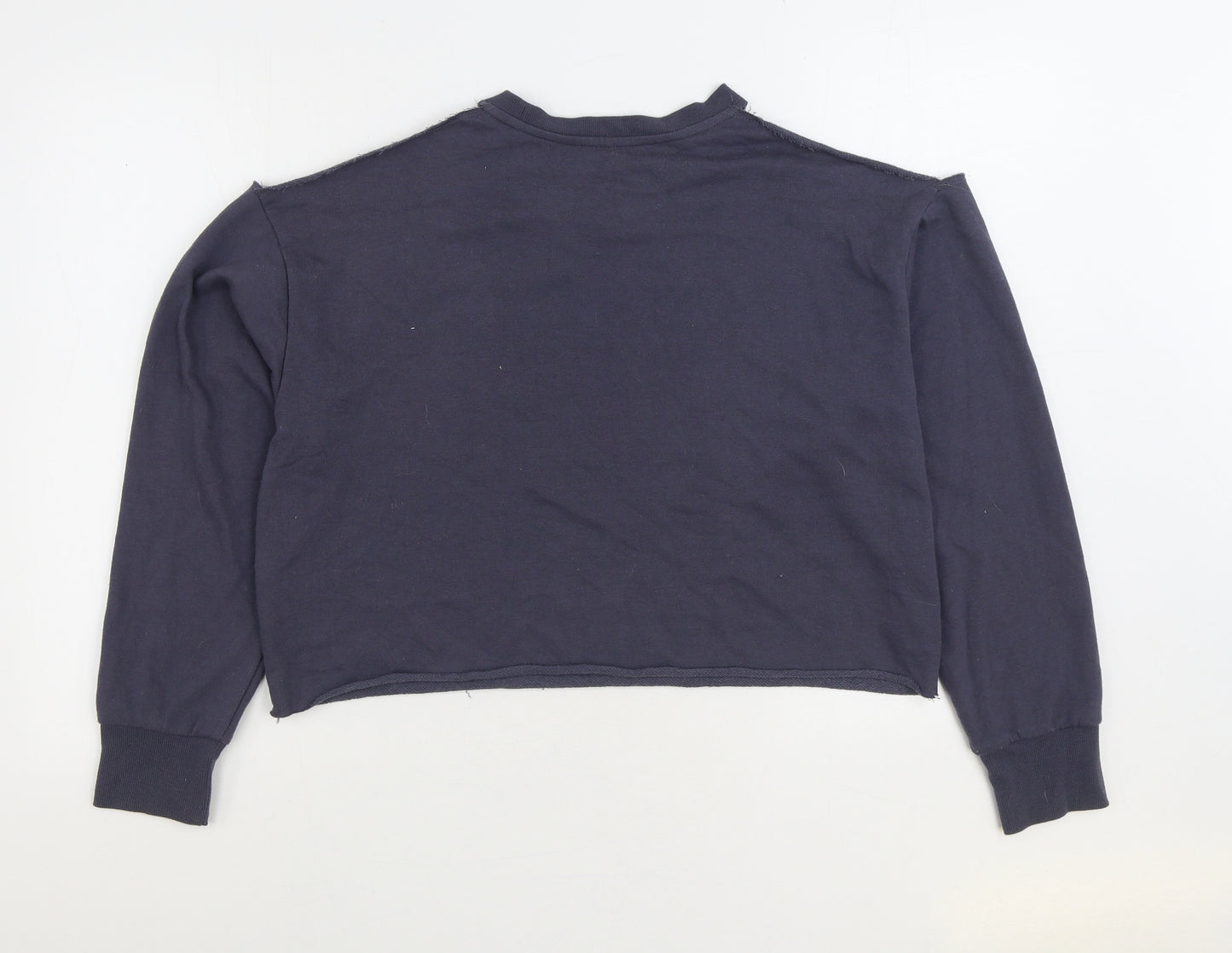 New Look Womens Grey Polyester Pullover Sweatshirt Size M Pullover