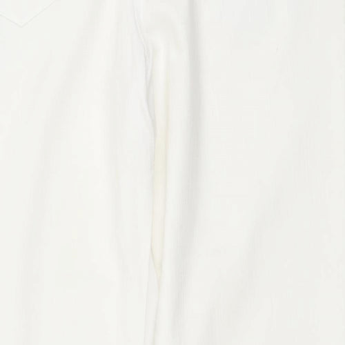 Gerard Womens White Cotton Straight Jeans Size 12 L26 in Regular Button