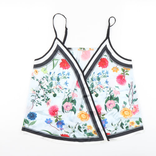 SheIn Womens Multicoloured Floral Polyester Camisole Tank Size S V-Neck
