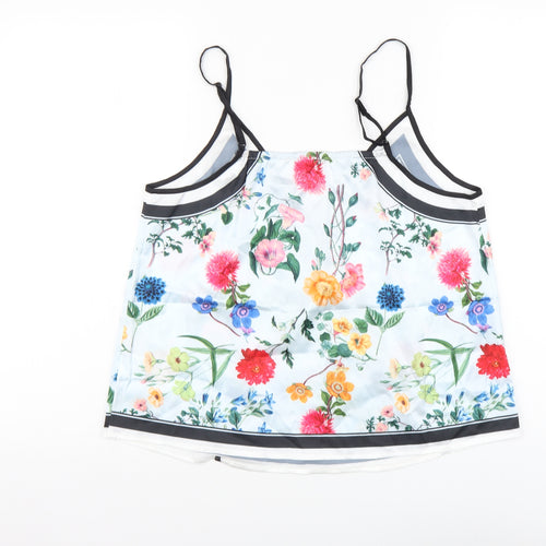 SheIn Womens Multicoloured Floral Polyester Camisole Tank Size S V-Neck