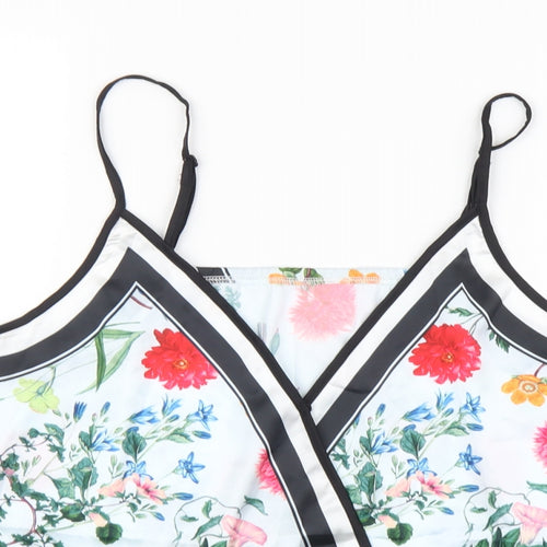 SheIn Womens Multicoloured Floral Polyester Camisole Tank Size S V-Neck