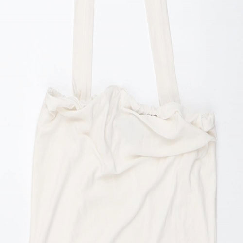 PRETTYLITTLETHING Womens White Polyester Basic Blouse Size 8 Halter