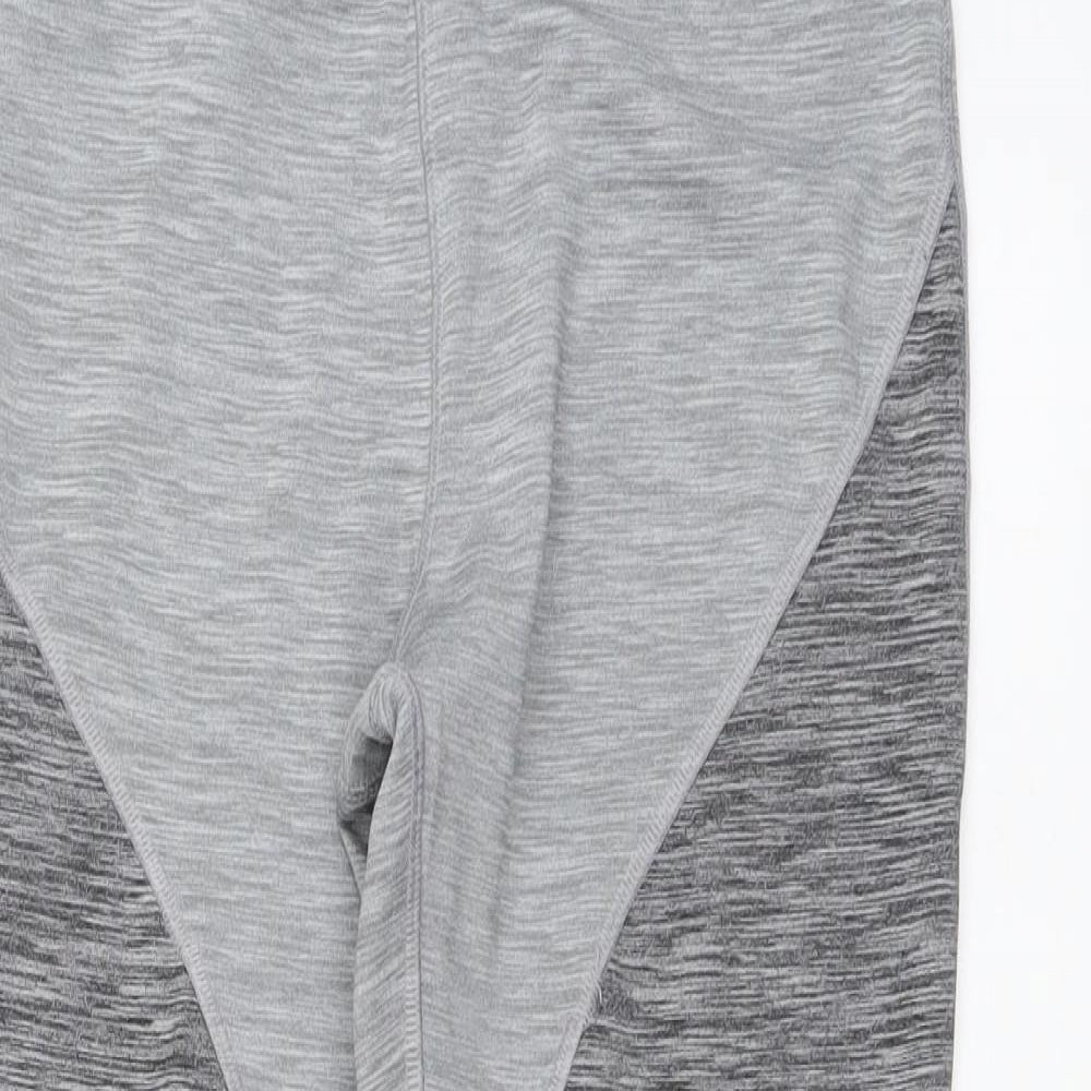 Souluxe Womens Grey Polyester Jogger Leggings Size 12 L27 in Regular Buckle