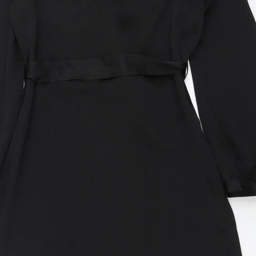 Peacocks Womens Black Polyester A-Line Size 8 Off the Shoulder Pullover