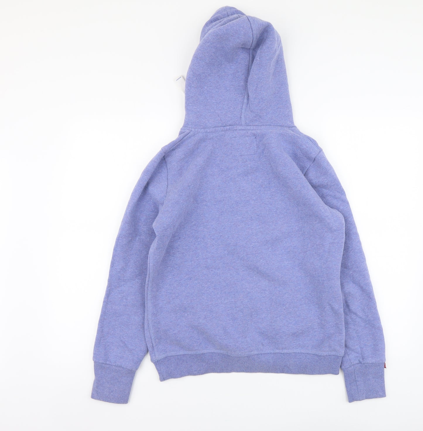 Superdry Womens Purple Cotton Pullover Hoodie Size M Pullover