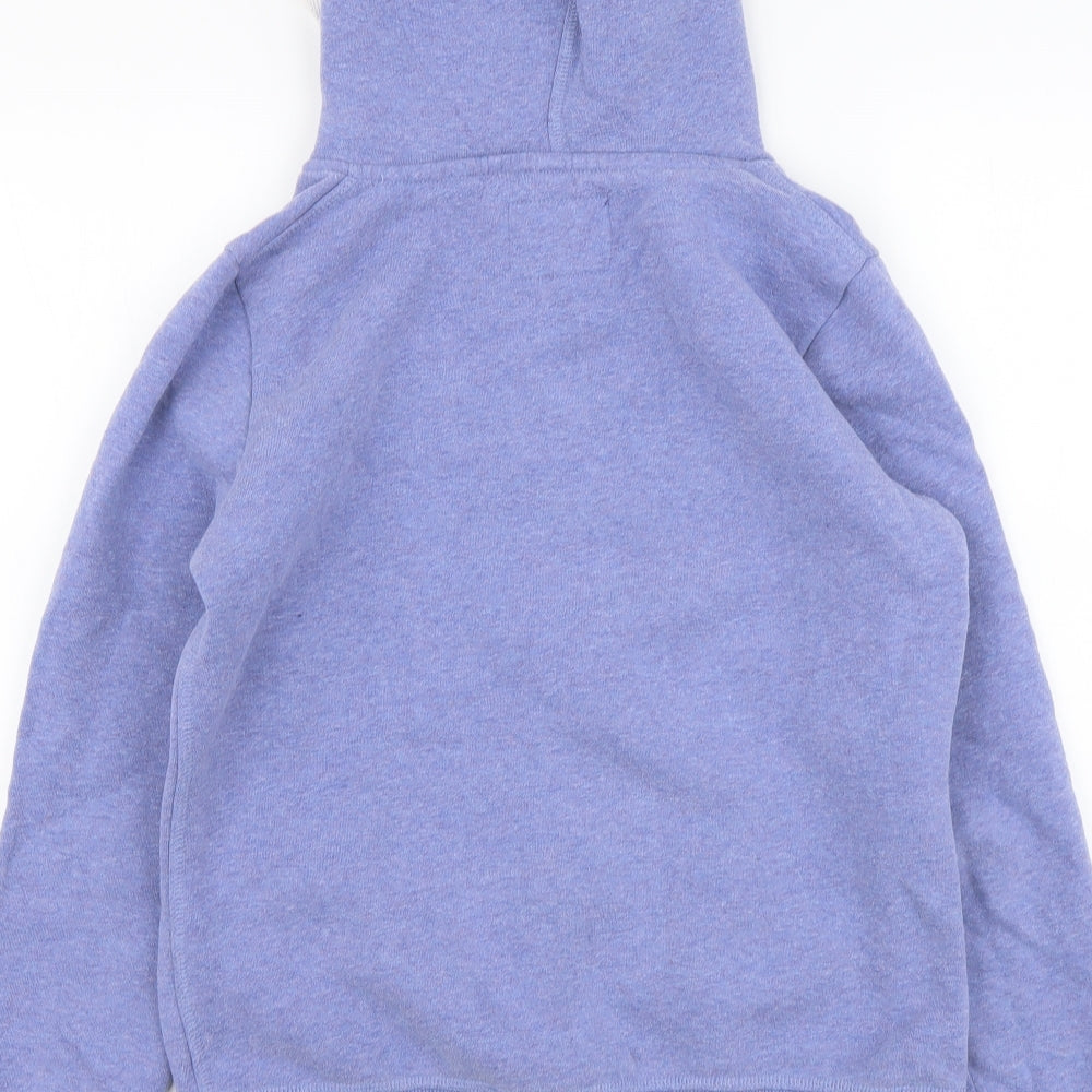 Superdry Womens Purple Cotton Pullover Hoodie Size M Pullover