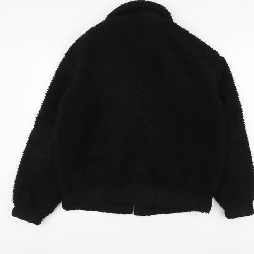 New Look Womens Black Jacket Size S Zip