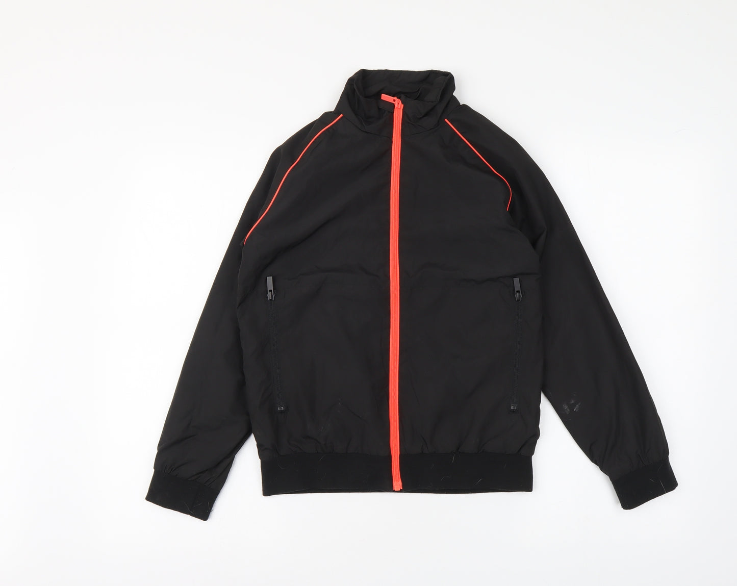 Primark Boys Black Jacket Size 10-11 Years Zip