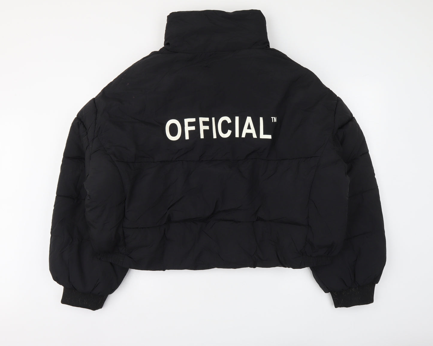 Boohoo Womens Black Jacket Size 20 Zip
