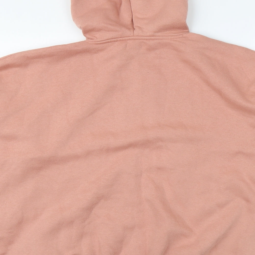 Boohoo Womens Multicoloured Colourblock Cotton Pullover Hoodie Size M Pullover