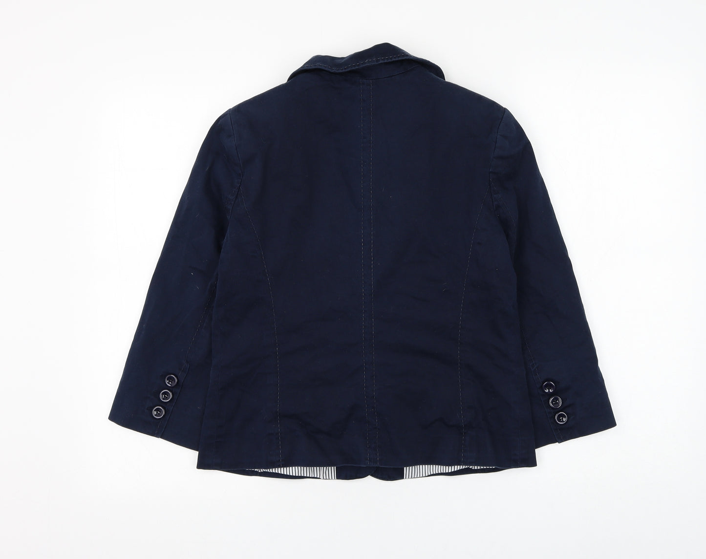 F&F Womens Blue Jacket Blazer Size 12 Button