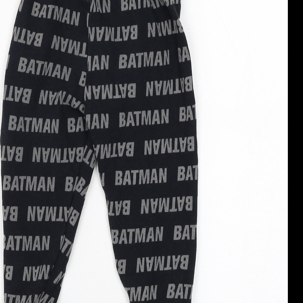 George Boys Blue Geometric Cotton Jogger Trousers Size 3-4 Years Regular Drawstring - Batman