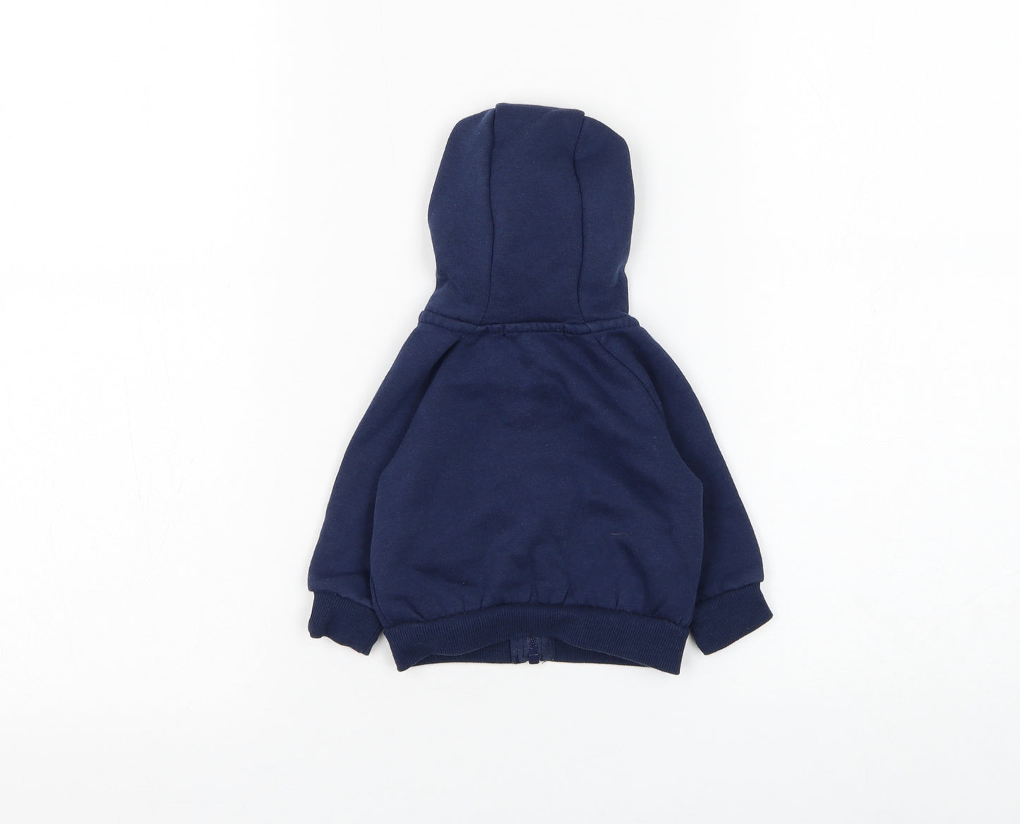 Primark Boys Blue Cotton Full Zip Jumper Size 0-3 Months Zip