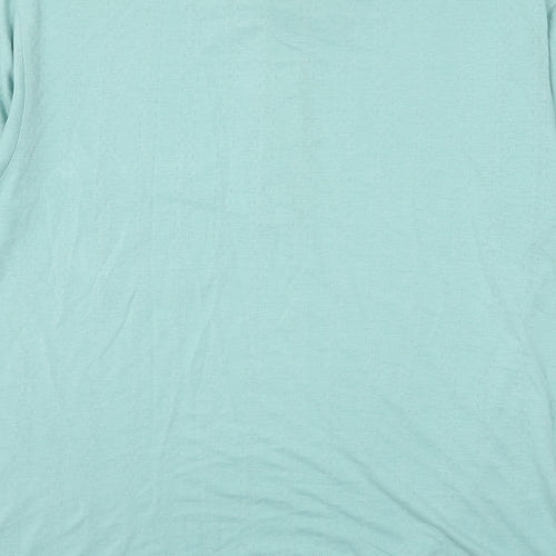 Savatini Mens Green Polyester Polo Size M Collared Button