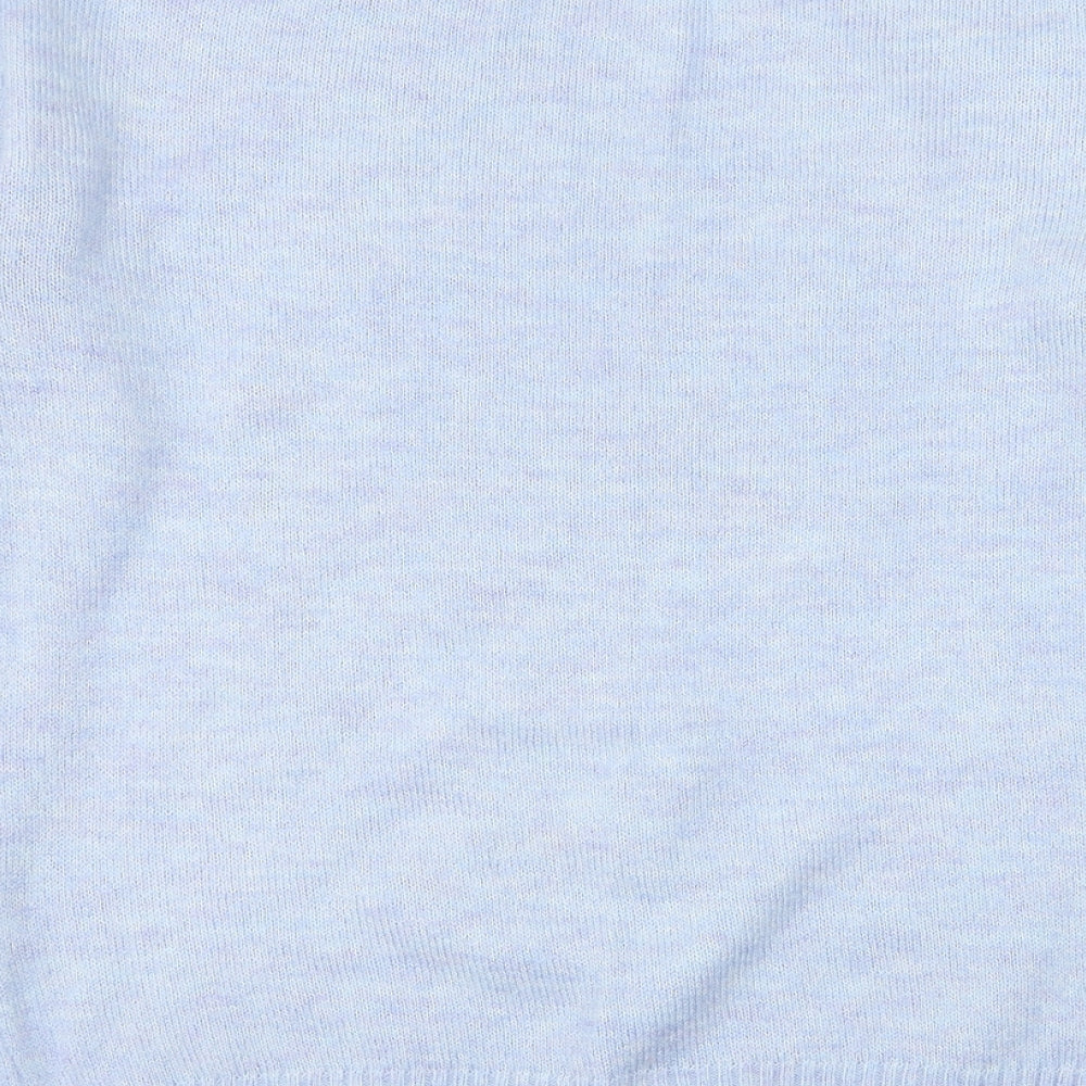George Womens Blue Round Neck Acrylic Pullover Jumper Size 12 - Put On Your Party Pants