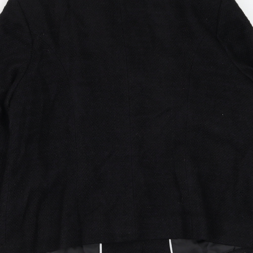 Eastex Womens Black Jacket Blazer Size 14 Button