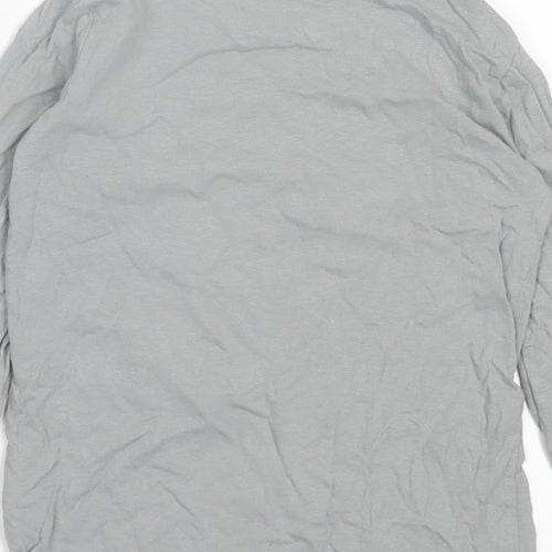 Dunnes Stores Boys Grey Cotton Basic Casual Size 6-7 Years Crew Neck Pullover
