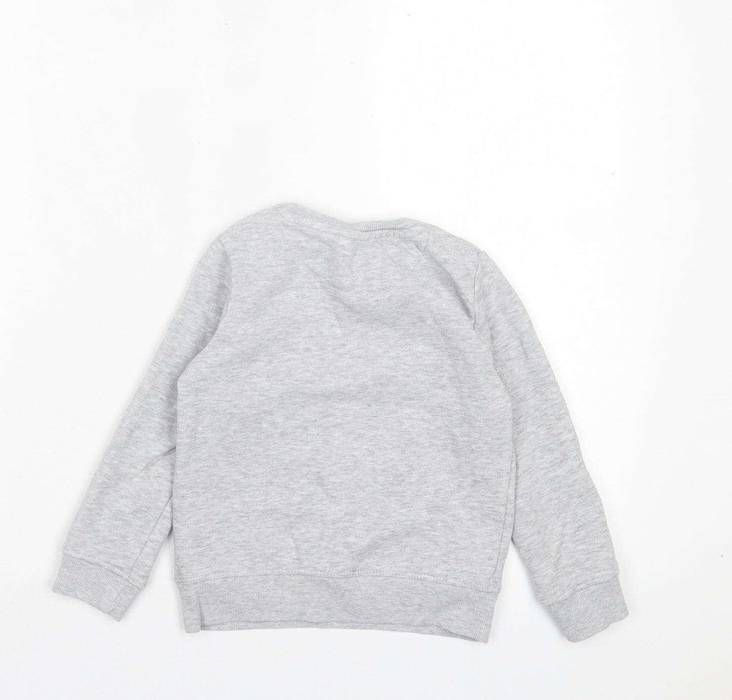 PEP&CO Boys Grey Cotton Pullover Sweatshirt Size 3-4 Years Pullover - Im A Big Deal