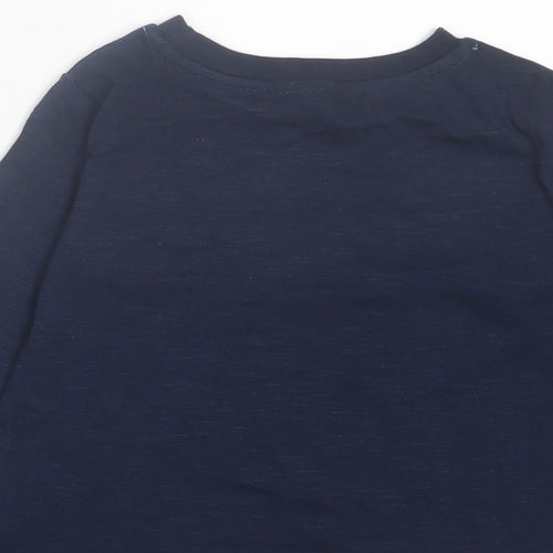 Dunnes Stores Boys Blue Cotton Basic Casual Size 12-18 Months Crew Neck Pullover - Out Of This World