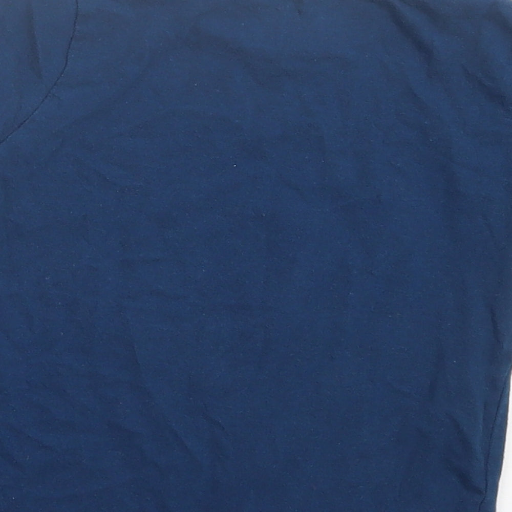 Preworn Boys Blue Cotton Basic T-Shirt Size 2 Years Crew Neck Pullover - Peppa Pig