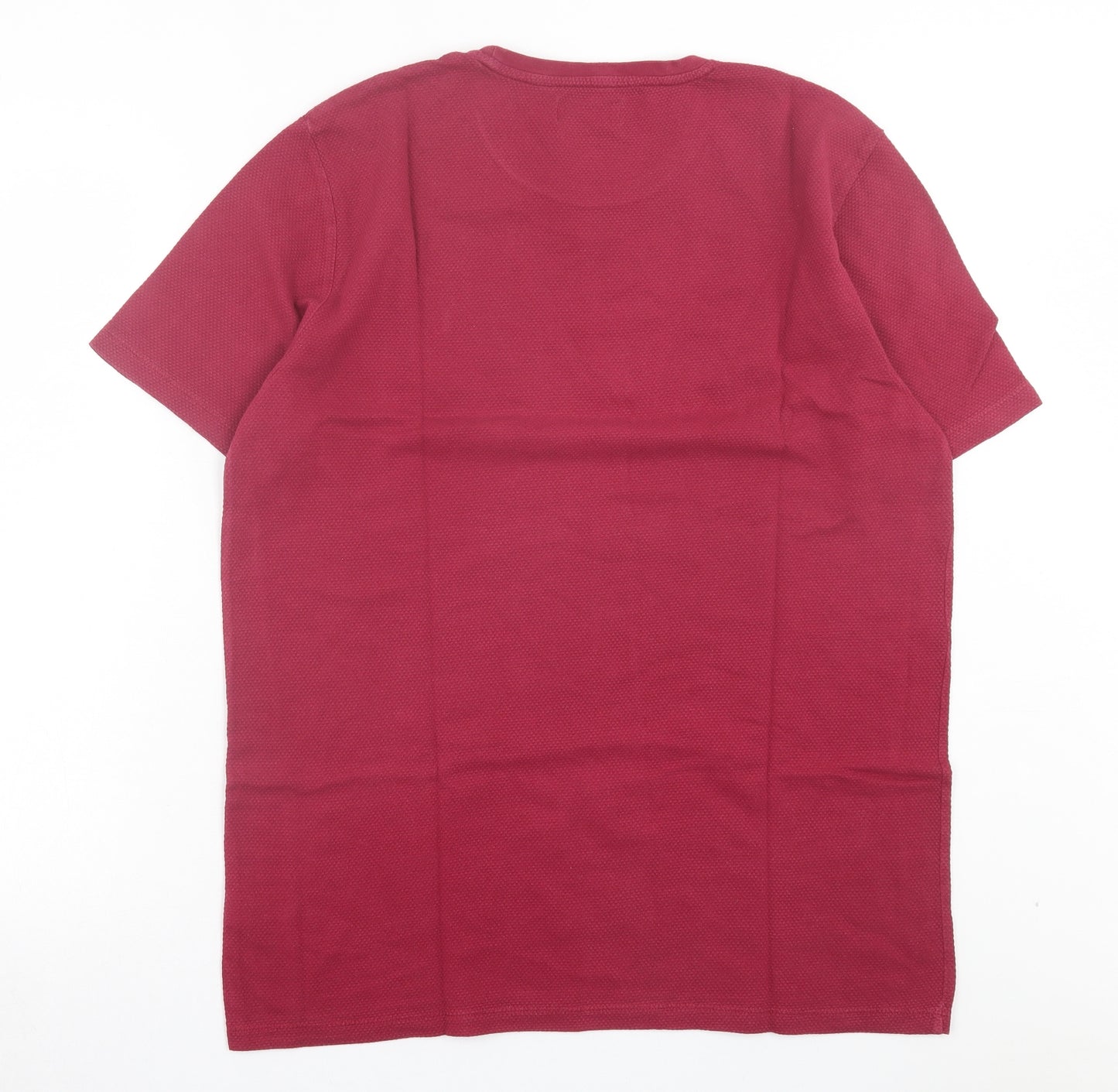 NEXT Mens Red Cotton T-Shirt Size XL Crew Neck