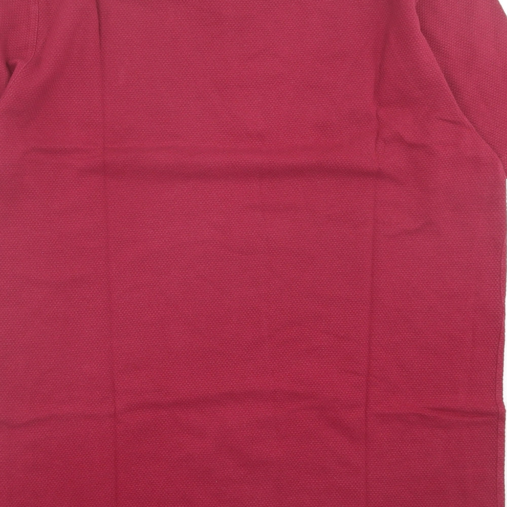 NEXT Mens Red Cotton T-Shirt Size XL Crew Neck