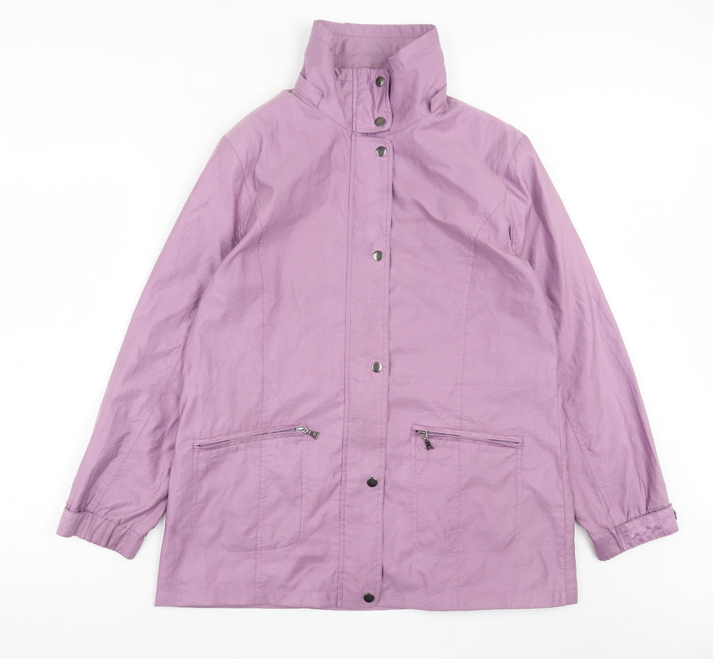 Finesse Womens Purple Jacket Size 14 Zip