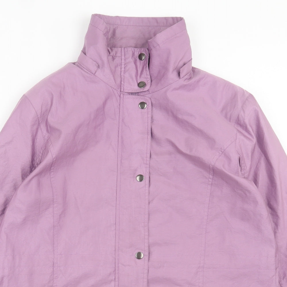 Finesse Womens Purple Jacket Size 14 Zip