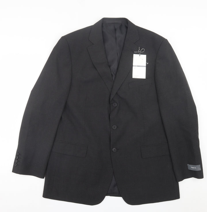 Marks and Spencer Mens Grey Polyester Jacket Suit Jacket Size 42