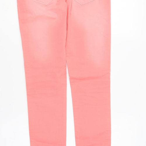 Killah Womens Pink Cotton Skinny Jeans Size 28 in L30 in Regular Button