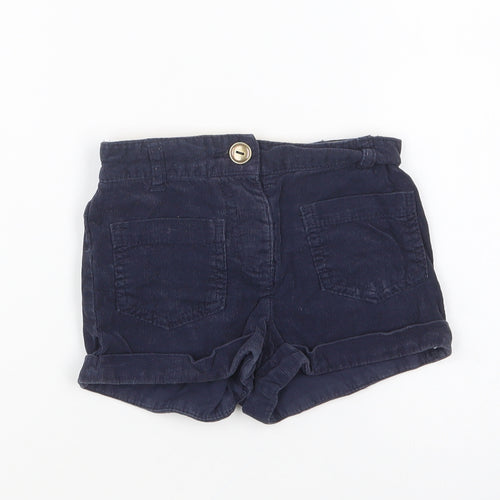 Dunnes Stores Boys Blue Cotton Cropped Trousers Size 18-24 Months Button