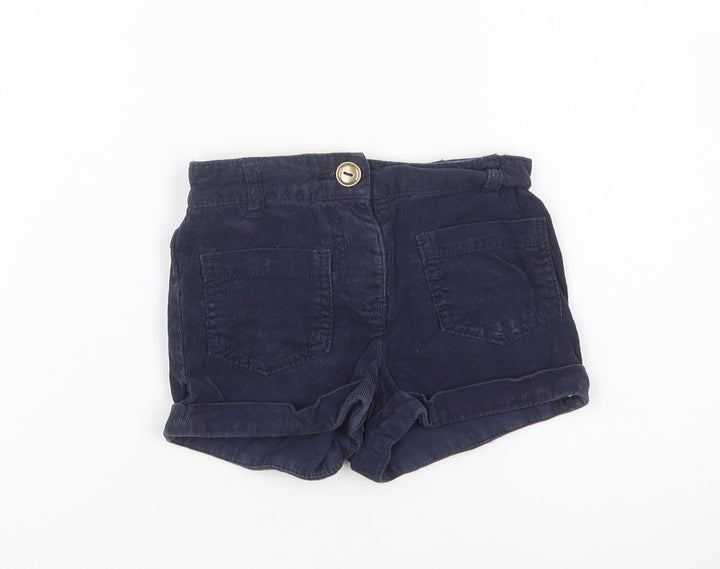 Dunnes Stores Boys Blue Cotton Cropped Trousers Size 18-24 Months Button