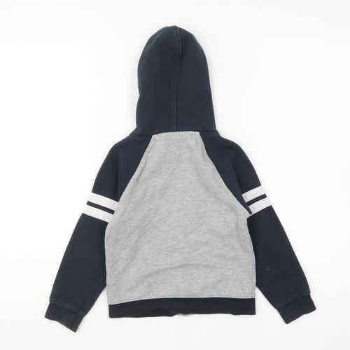 Lansdowne Boys Blue Cotton Full Zip Hoodie Size 3-4 Years Zip - Ireland