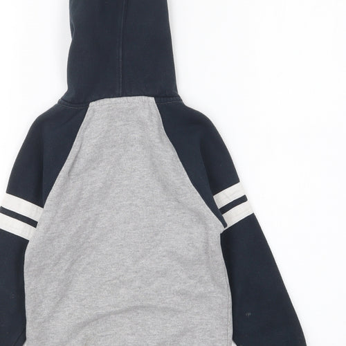 Lansdowne Boys Blue Cotton Full Zip Hoodie Size 3-4 Years Zip - Ireland