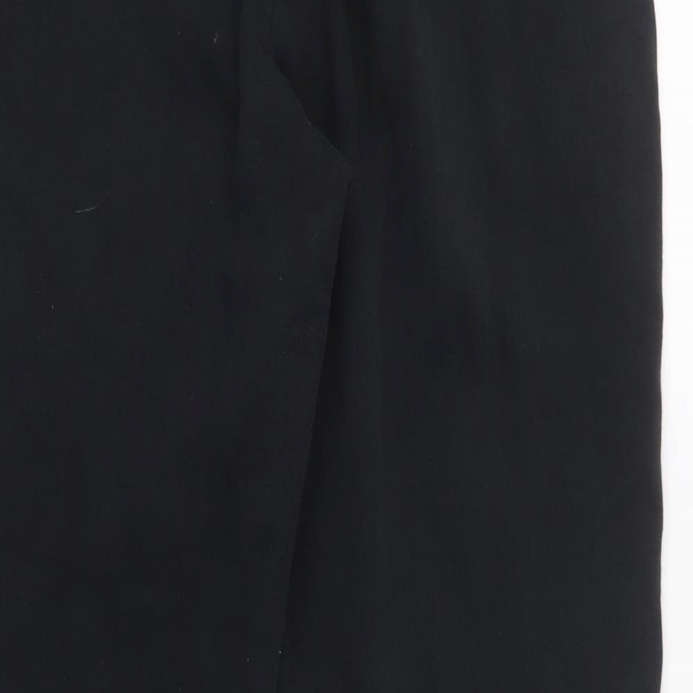 adidas Mens Black Polyester Jogger Trousers Size L L27 in Relaxed Drawstring