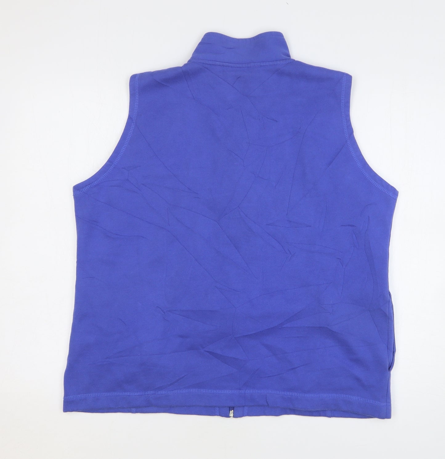 EWM Womens Blue Cotton Vest Sweatshirt Size 18 Zip - Gilet