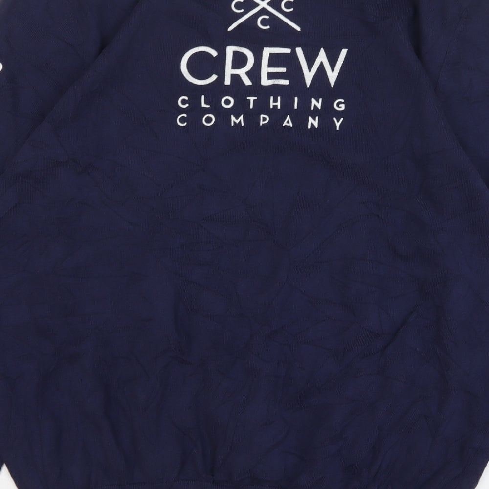 Crew Clothing Mens Blue V-Neck Cotton Pullover Jumper Size XL - Tennis