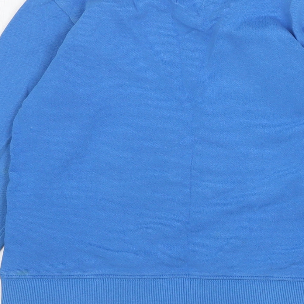 F&F Boys Blue Herringbone Cotton Pullover Sweatshirt Size 6-7 Years Pullover - Mountain Park