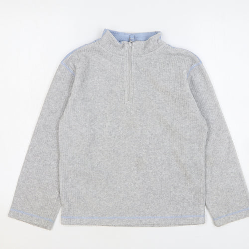 Ladybird Boys Grey Polyester Pullover Sweatshirt Size 9-10 Years Zip