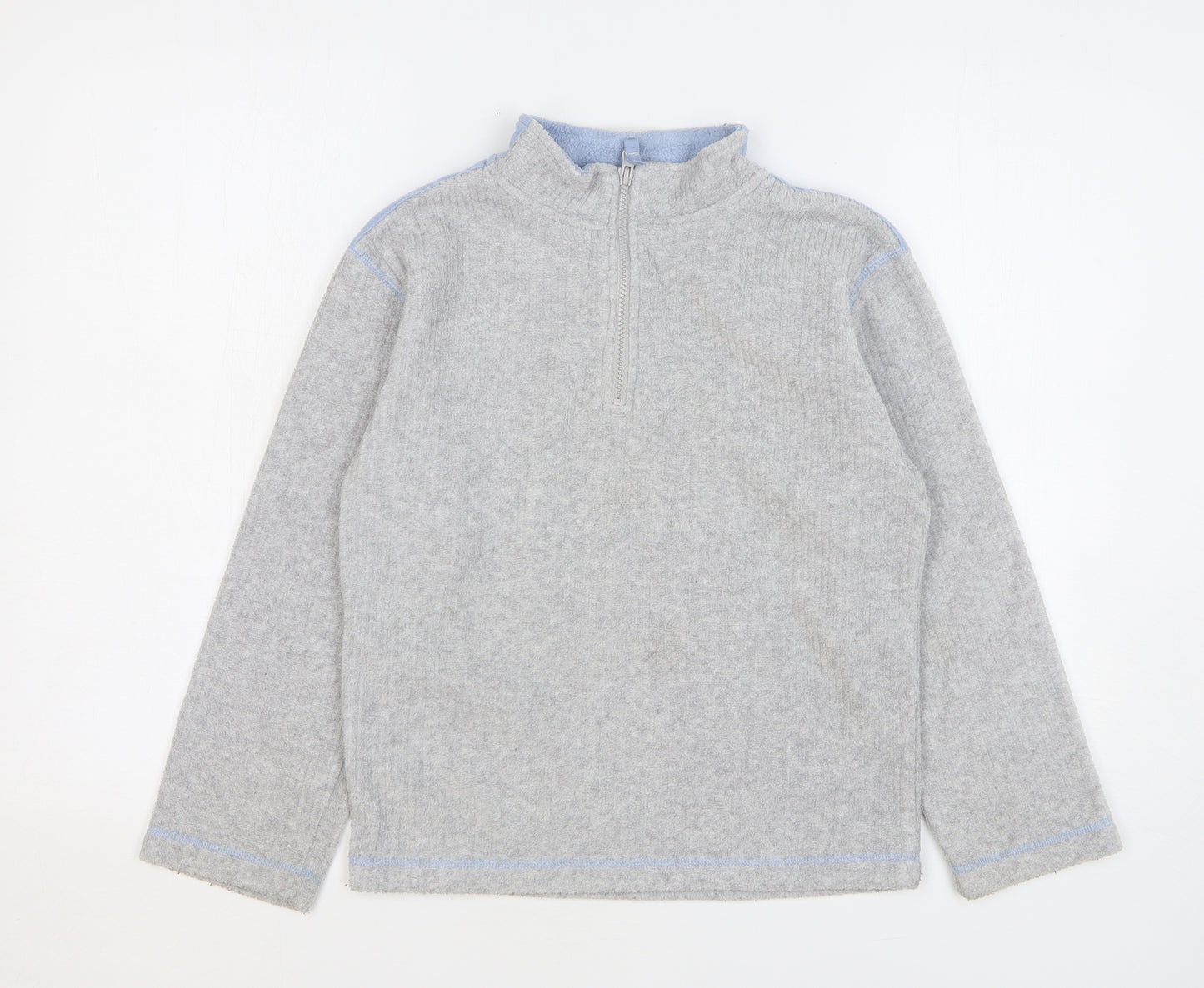 Ladybird Boys Grey Polyester Pullover Sweatshirt Size 9-10 Years Zip