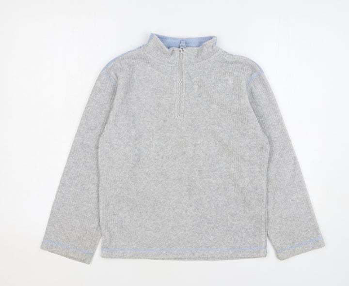 Ladybird Boys Grey Polyester Pullover Sweatshirt Size 9-10 Years Zip