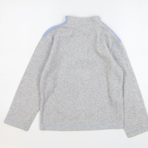 Ladybird Boys Grey Polyester Pullover Sweatshirt Size 9-10 Years Zip