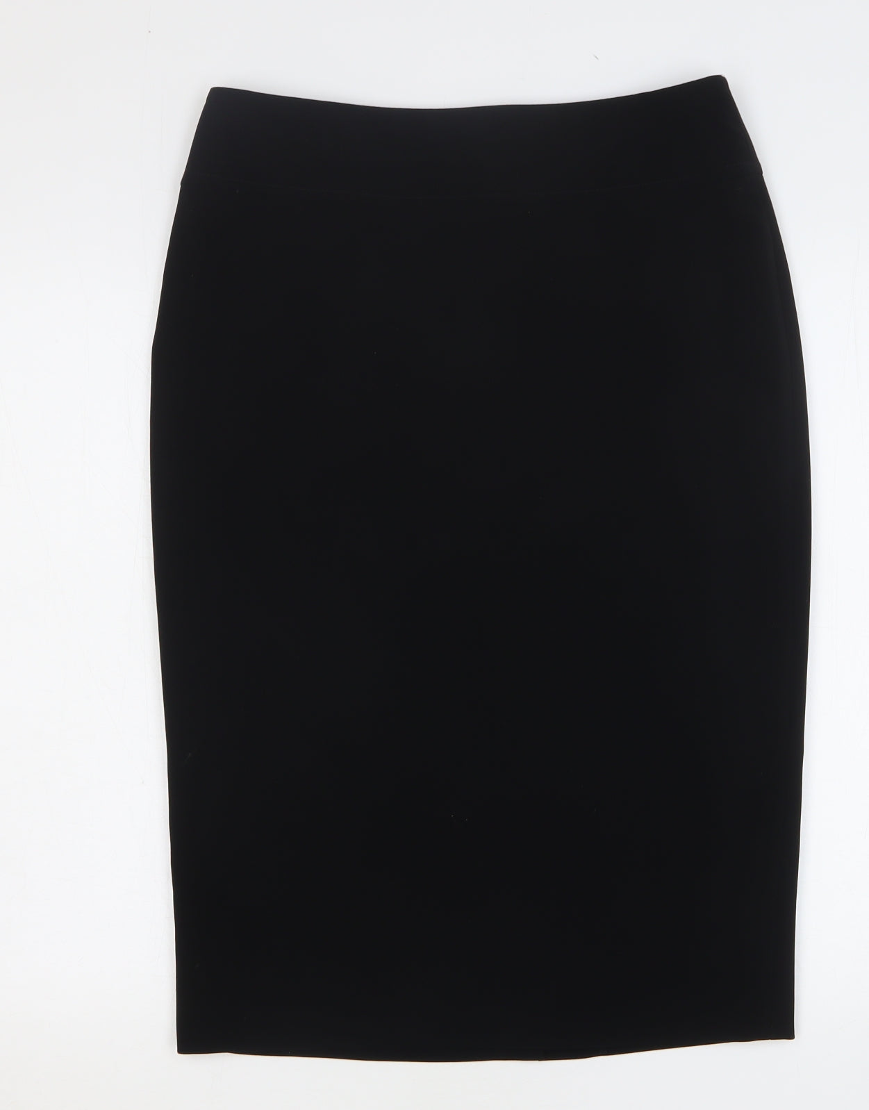Gold Womens Black Polyester Straight & Pencil Skirt Size 12 Zip