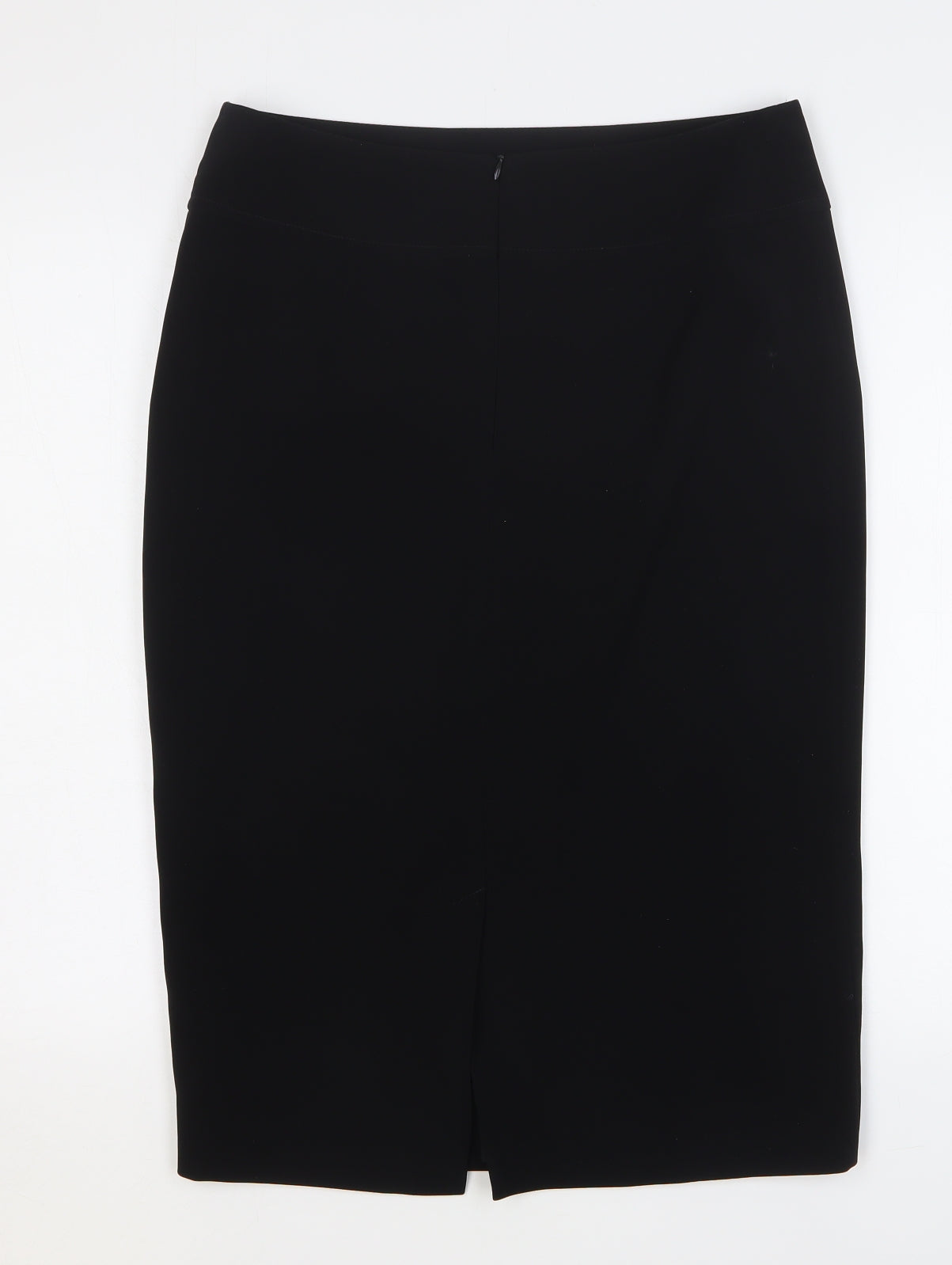 Gold Womens Black Polyester Straight & Pencil Skirt Size 12 Zip