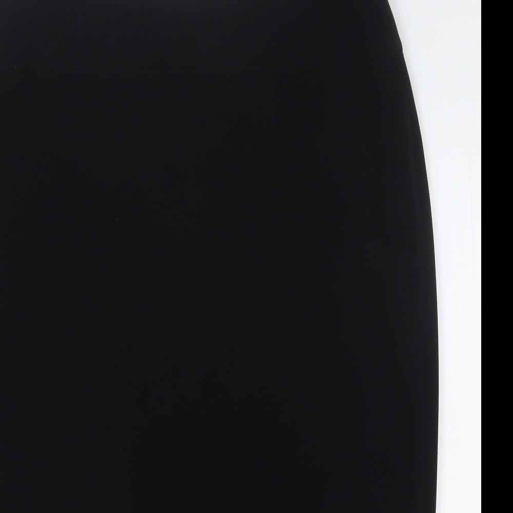 Gold Womens Black Polyester Straight & Pencil Skirt Size 12 Zip